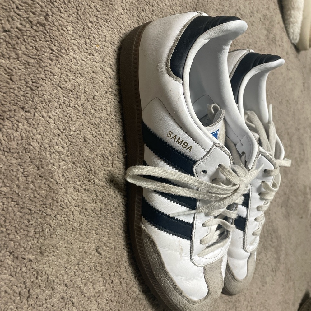 Adidas White and Black Retro Sneakers